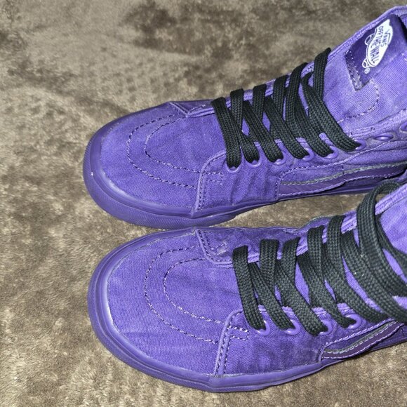 Vans Sk8-Hi Purple Canvas High Top Sneakers Men’s 4.5 / Women’s 6 Y2K - Picture 10 of 13